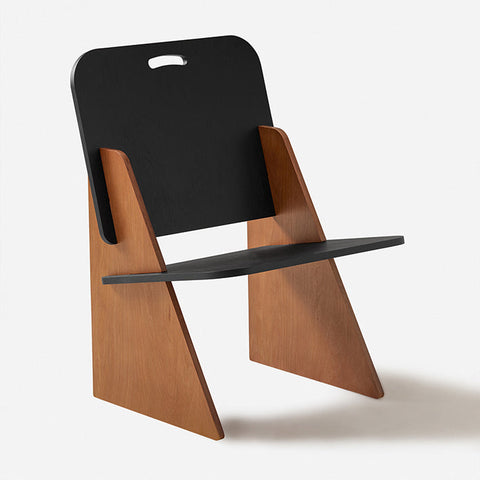 Rootz Wooden Chair - Kitchen Chair - Children's Chair - Tenon Joints for Easy Assembly - Scratch-Resistant Floor Protectors - Stylish Black-Brown Design - 53cm x 78cm x 56cm