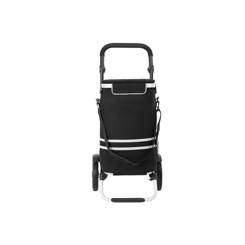 Rootz Shopping Trolley - Shoulder Bag - Multifunctional Cart - Aluminum Frame - Insulated Compartment - 44cm x 100cm x 27cm