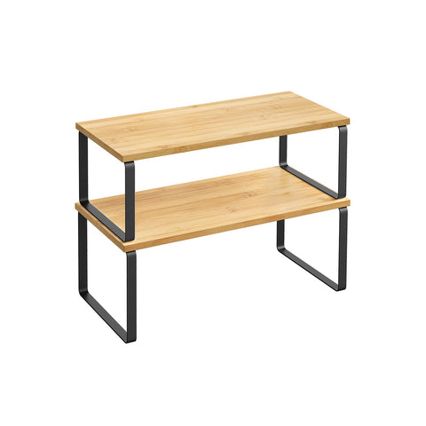 Rootz 2 Piece Set Cake Rack - Baking Stand - Metal Wood Material - Easy Assembly - Lightweight - Space Saving - 19.5cm x 39.7cm x 15.5cm