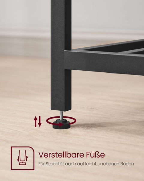 Rootz 3-Tier Kitchen Shelf - Storage Shelf - Industrial Rack - Durable Design - 60cm x 120cm x 90cm