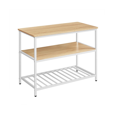 Rootz Cake Rack - Cupcake Stand - Dessert Display - Chipboard and Steel - 60cm x 120cm x 90cm - Oak White - 26.5kg - 30kg Max Load Capacity