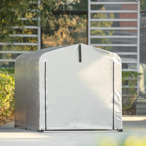 Rootz Outdoor Storage Tent - Tool Shed - Garden Shed - Waterproof, UV Protection, Spacious - Aluminum and PE Tarpaulin - 159cm x 165cm x 219cm
