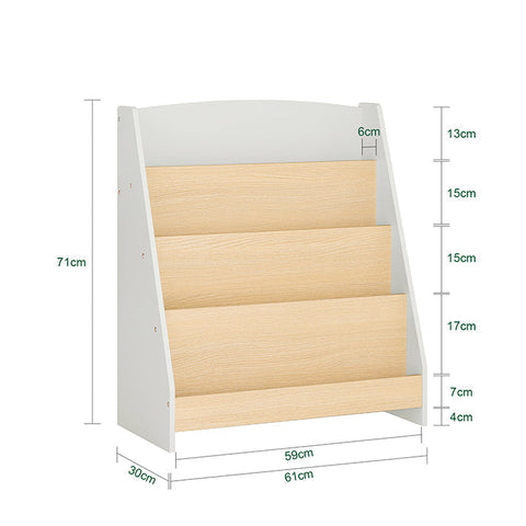 Rootz Montessori Bookcase - Kids Bookshelf - Children's Organizer - MDF Construction - 61cm x 71cm x 30cm