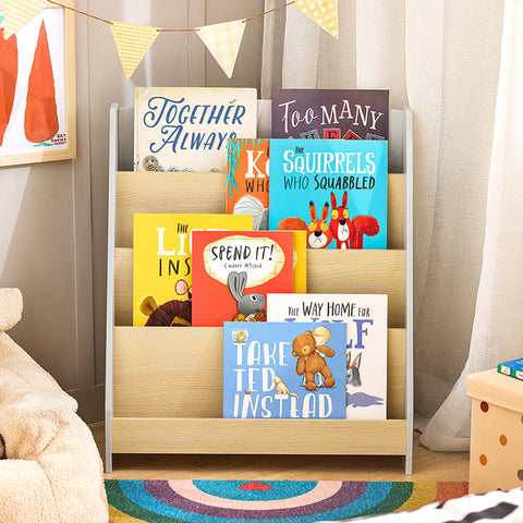 Rootz Montessori Bookcase - Kids Bookshelf - Children's Organizer - MDF Construction - 61cm x 71cm x 30cm