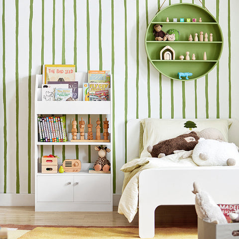Rootz Children's Bookshelf - Storage Shelf - Organizer Unit - Chipboard and MDF - Versatile for Kids Room, Study, Living Room - Spacious Storage - 60cm x 107cm x 24cm