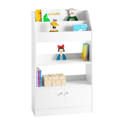 Rootz Children's Bookshelf - Storage Shelf - Organizer Unit - Chipboard and MDF - Versatile for Kids Room, Study, Living Room - Spacious Storage - 60cm x 107cm x 24cm