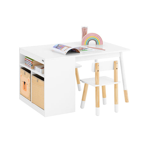 Rootz Children's Table & Chair Set - Kids Play Station - Learning Desk - Durable Design - 90x53x60cm Table, 28x49x28cm Chair, Seat Height 28cm