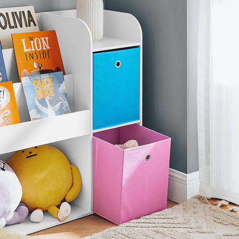 Rootz Kids Bookshelf - Children's Organizer - Toy Storage - PB(E1) / non-woven fabric - 89cm x 87cm x 35cm