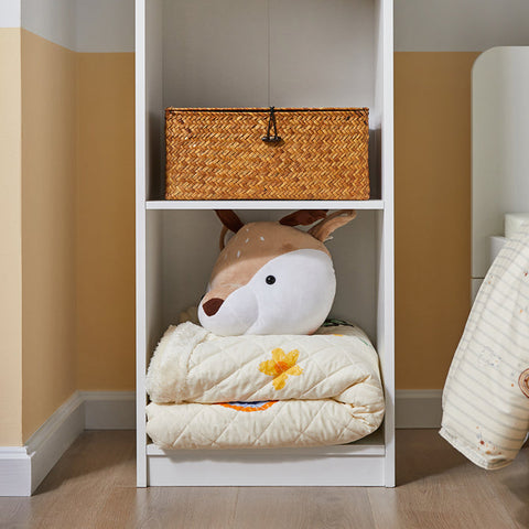 Rootz Children's Bookshelf - Storage Shelf - Kids Room Organizer - Castle Design - Eco-Friendly Paint - Anti-Tip Safety - 40cm x 150cm x 30cm