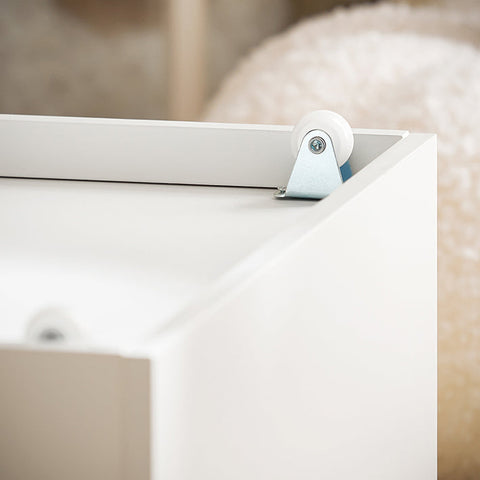 Rootz Children's Bench with Bookshelf and Seat Cushion - Toy Chest - Storage Box with Wheels - MDF Construction - Durable & Spacious - Supports up to 120kg - 100cm x 70cm x 45cm