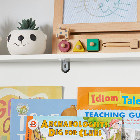 Rootz Children's Bookshelf with Storage Boxes - Toy Organizer - Bookcase - MDF and Bamboo - Wall Secure - Easy Assembly - 60cm x 110cm x 25cm