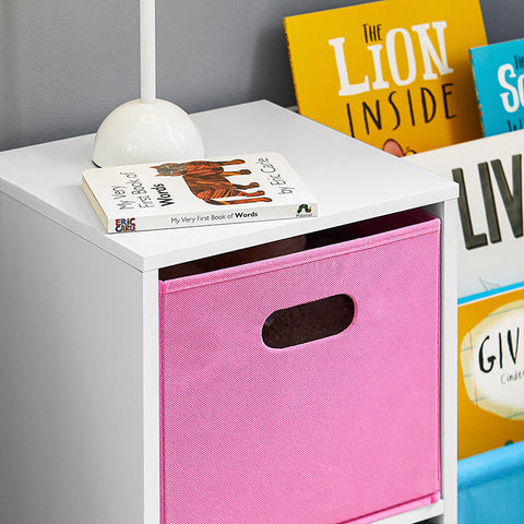 Rootz Kids Bookcase - Children's Organizer - Storage Shelf - Non-Woven Fabric - PB(E1) Material - 80cm x 61cm x 30cm