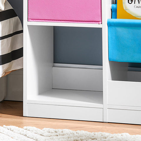 Rootz Kids Bookcase - Children's Organizer - Storage Shelf - Non-Woven Fabric - PB(E1) Material - 80cm x 61cm x 30cm