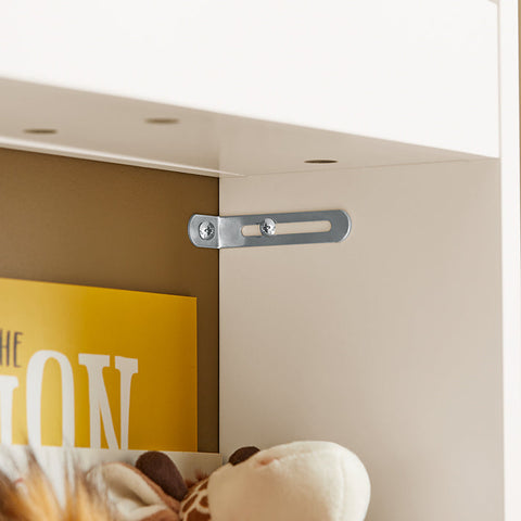 Rootz Children's Bookcase - Kid's Organizer - Kids' Magazine Holder - MDF & Rubber Wood - 75cm x 120cm x 15cm