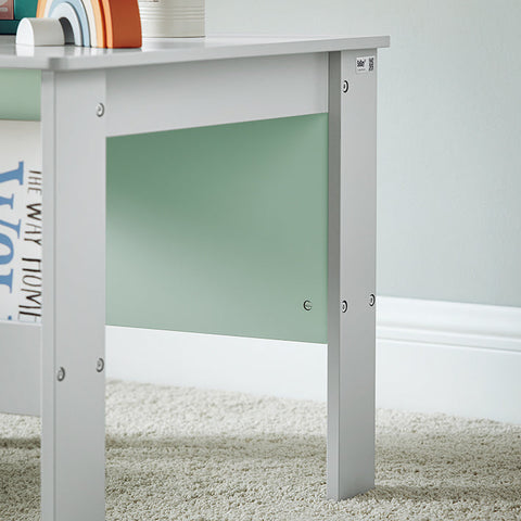 Rootz Kids Table and Chair Set - Children's Furniture - MDF(E1), Wood - Bookshelf - Stable Support - 60cm x 60cm x 48cm