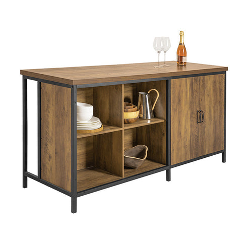 Rootz Dresser Buffet - Kitchen Island - Kitchen Cabinet - Versatile Storage - Adjustable Shelf - Spacious Design - MDF and Metal Frame - 170cm x 89cm x 60cm