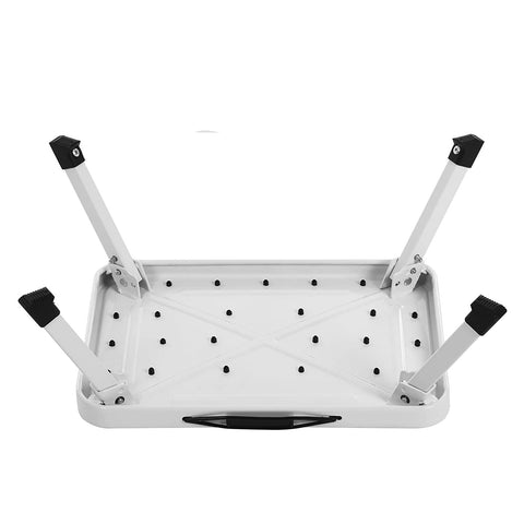 Rootz 1-Step Folding Step Ladder - Foldable Stool - Compact Staircase - Steel Construction - Non-Slip Tread Surface - 38cm x 26cm x 17cm