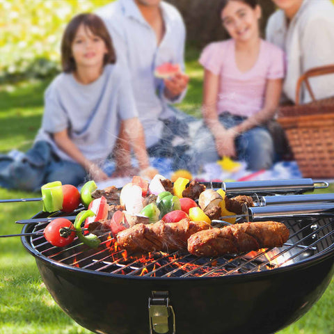 Rootz Portable Kettle Grill - BBQ Grill - Charcoal Grill - High-Quality Materials - Compact Size - Quick Heating - 38cm x 36.5cm x 35.7cm