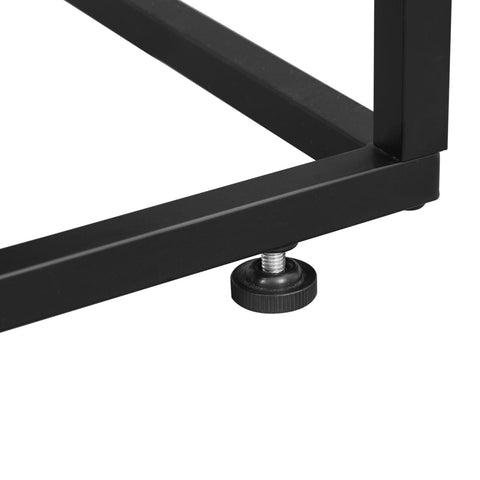 Rootz Glass Top Console Table - Entryway Table - Sofa Table - Elegant Design - 120cm x 35cm x 75cm