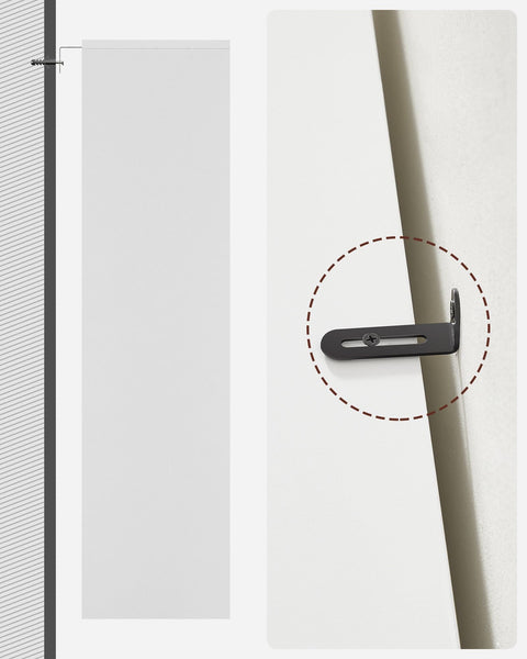 Rootz Chipboard Stand Shelf - White Bookcase - Storage Rack - Sturdy Construction - Easy Assembly - 24cm x 60cm x 121.5cm