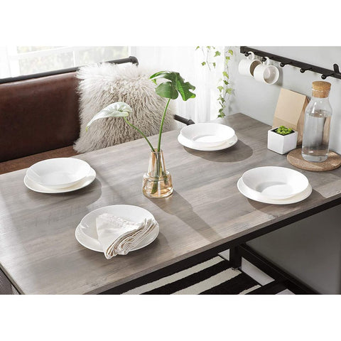 Rootz Bar Table Set - Pub Table With Stool - High-top Table - Bar-height Table - Standing Bar Table - Barstool Table - Small Space Bar Table - Chipboard - Greige Black - 120 x 60 x 90 cm (L x W x H)