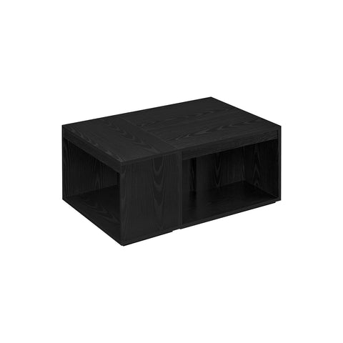 Rootz Coffee Table Set 3 Piece - Living Room Table - Accent Table - With Storage Space - 30cm x 60cm x 40cm - Black
