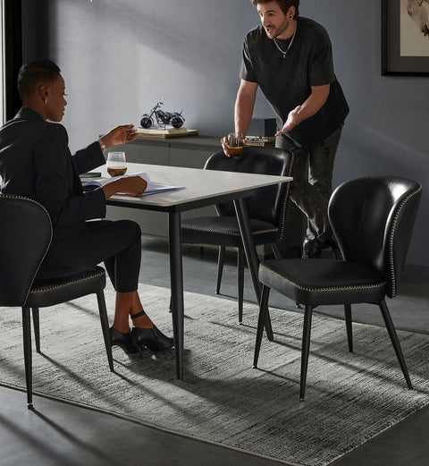 Rootz EKHO Collection - Dining Chairs - Kitchen Chairs - Elegant Design - 45cm x 50cm x 85cm