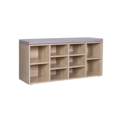 Rootz Shoe Bench - Shoe Rack - Shoe Organizer - Space Saving - Storage Solution - Versatile Design - 104cm x 30cm x 48cm
