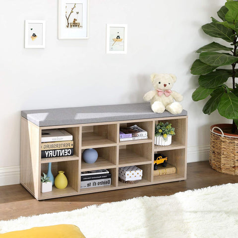 Rootz Shoe Bench - Shoe Rack - Shoe Organizer - Space Saving - Storage Solution - Versatile Design - 104cm x 30cm x 48cm