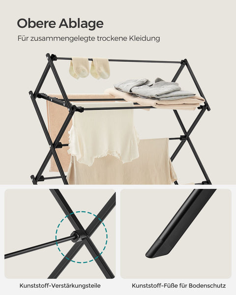 Rootz Portable Black Steel Camping Chair - Folding Beach Chair - Lightweight Outdoor Chair - Steel and PP Construction - 37cm x 75cm x 135.1cm - Compact and Easy to Store - Supports up to 7kg