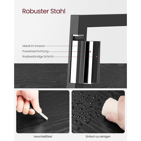 Rootz Leiterregal mit 5 Ebenen - Bücherregal - Ablageregal - Stabile Lagerung - 30cm x 33.8cm x 170cm