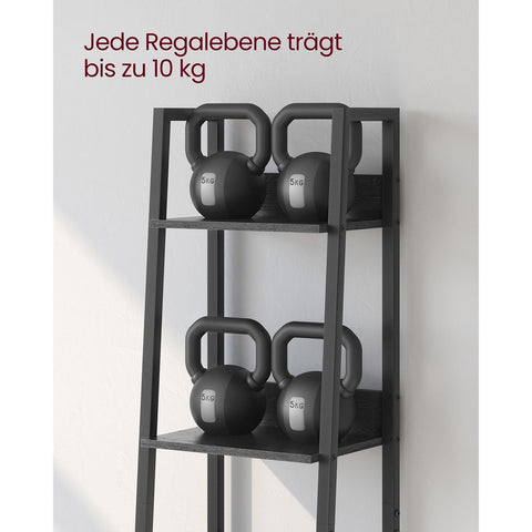 Rootz Black Wood Look Book Shelf - Chipboard Steel - Tall Bookcase - Sturdy Storage - Modern Design - 30cm x 33.8cm x 170cm