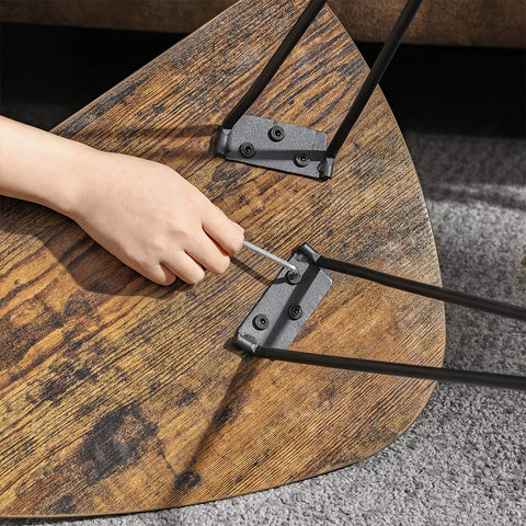 Rootz 2er Set Couchtische - Beistelltische - Side Tables - Space-Saving Design - 60 x 38 x 47.5 cm & 52 x 31.5 x 42.5 cm