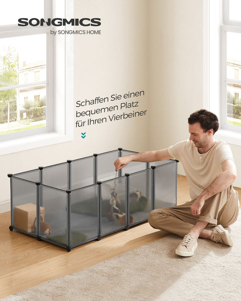 Rootz DIY Gray Storage Cube Organizer - Plastic Shelf - Modular Shelving - Easy Assembly - Lightweight - Versatile - 125cm x 63cm x 42cm