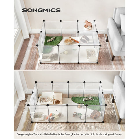 Rootz White Storage Cube Organizer - Plastic Storage Unit - Modular Storage System - PP and ABS Material - Lightweight - 125cm x 63cm x 42cm