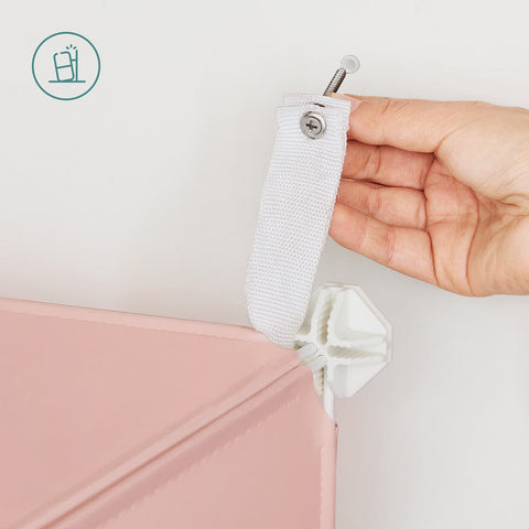 Rootz Pink 16 Cube Storage Organizer - DIY Closet Organizer - Modular Storage System - PP Plastic Panels - Metal Frame - ABS Plastic Connectors - 153cm x 31cm x 153cm