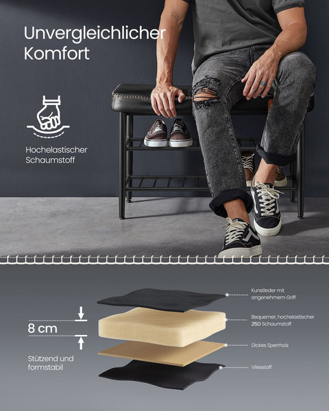Rootz Ink Black 2 Piece Set Folding Chair - Portable Seat - Compact Beach Chair - Lightweight - Durable Oxford Fabric - 30cm x 80cm x 50cm