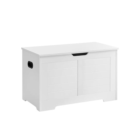 Rootz Shoe Bench - Entryway Bench - Storage Bench - Chipboard Material - 40cm x 80cm x 46cm - White - 136kg Max Load Capacity - 60kg Inner Compartment Capacity