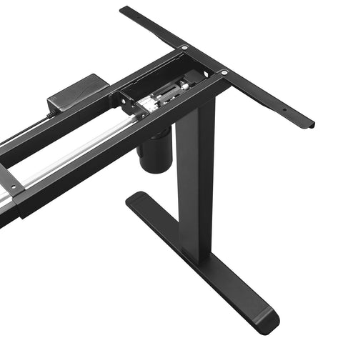 Rootz Electric Height Adjustable Desk Stand - Standing Desk - Sit Stand Desk - Remote Control - Continuous Height Adjustment - Low Noise - Adjustable Length - Steel - 115-147cm x 60cm x 71-112cm