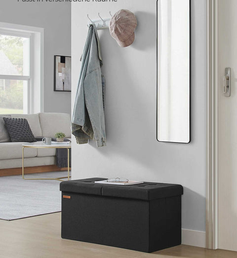 Rootz Storage Bench - Seat Chest - Ottoman Bench - Multi-functional - 38cm x 76cm x 38cm