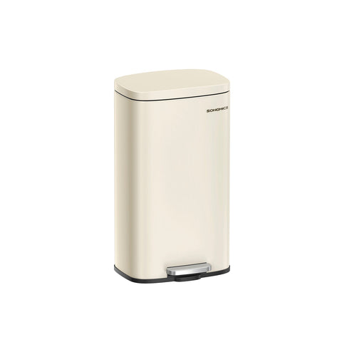 Rootz Trash Can - Garbage Bin - Waste Basket - Soft-Close Lid - Inner Bin - 40cm x 30cm x 50cm