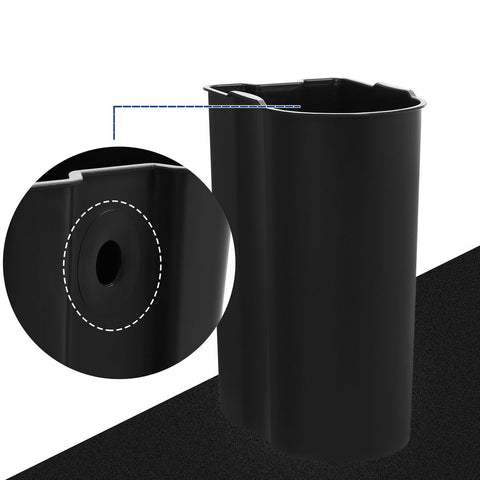 Rootz Trash Can - Trash Bin - Narrow Trash Can With Foot Pedal - Kitchen Trash Bin - Waste Bin - Stylish Kitchen Rubbish Bin - Steel - Plastic - Silver - 18.7 x 27.3 x 40.1 cm (L x W x H)