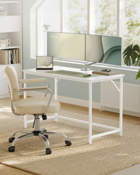 Rootz Modern Desk - Writing Table - Study Table - Chipboard and Steel - 60cm x 120cm x 76cm