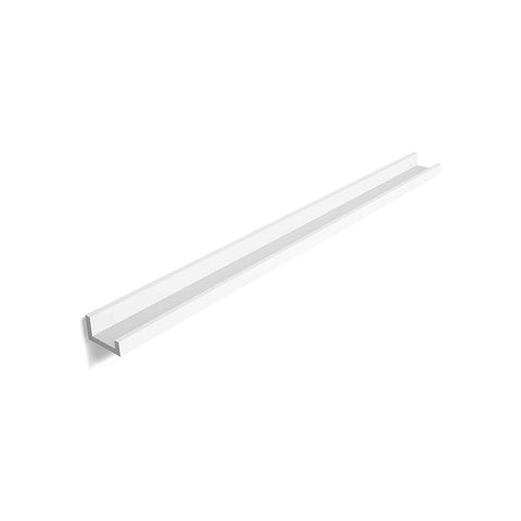 Rootz Floating Picture Bar - Versatile - Built To Last - Designed For Photos - Fittings Bag - Children's Books - E1 Class MDF-high Gloss Lacquer - White - 110 x 10 x 5/2 cm
