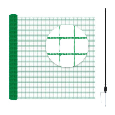 Rootz Garden and Poultry Net - Barrier Netting - Protective Mesh - Durable PE Material - UV and Weather Resistant - Easy Installation - 25m x 0.9m / 25m x 1.2m