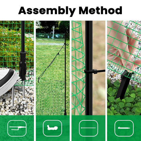 Rootz Garden and Poultry Net - Barrier Netting - Protective Mesh - Durable PE Material - UV and Weather Resistant - Easy Installation - 25m x 0.9m / 25m x 1.2m