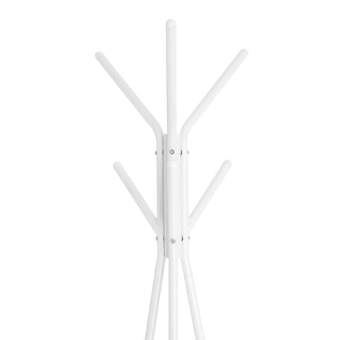 Rootz Coat Rack - Wardrobe - Entryway Organizer - Iron Frame - Marble-Look Shelves - Clarity - Coziness - Practicality - 49cm x 49cm x 179cm