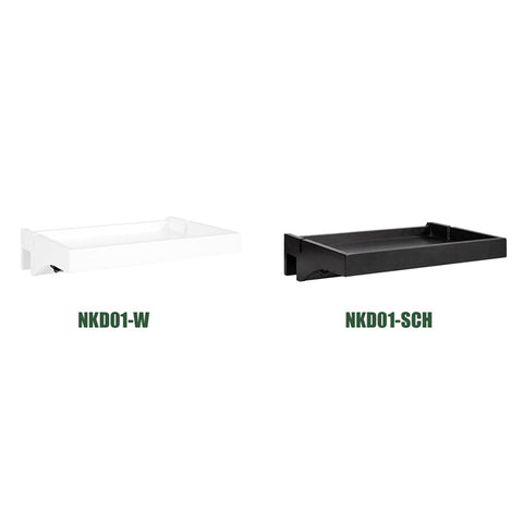 Rootz Bamboo Bedside Shelf - Clip-On Nightstand - Hanging Storage - Cable Management - Easy Installation - 36cm x 8cm x 25cm