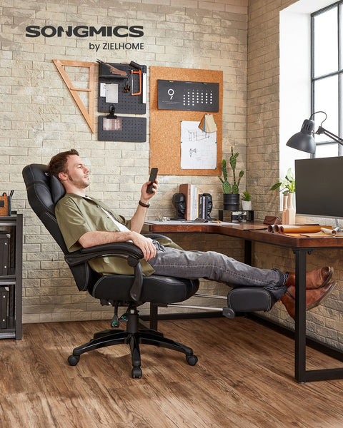 Rootz Gaming Chair - Racing Chair - Ergonomic Chair - Lumbar Support - Adjustable Headrest - Reclining Backrest - Faux Leather - 70cm x 64cm x 128cm