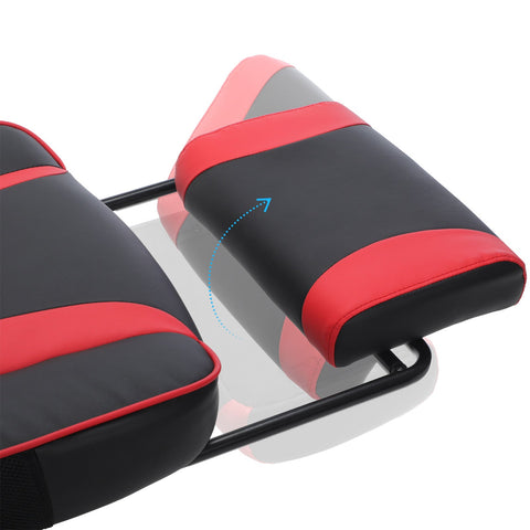 Rootz Racing Style Gaming Chair - Office Chair - Reclining Chair - PU Leather - Ultimate Comfort - Adjustable Footrest - Perfect for Work and Play - 67cm x 66cm x 116-126cm